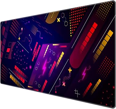 Amazon Benvo マウスパッド 超大型 防水 ゲーミング マウスパッド 90 40cm キーボードパッド 滑り止めゴム底 滑り止め マウス対応 耐洗い表面 快適操作性 不整なパターン 紫色 Benvo 家電 カメラ