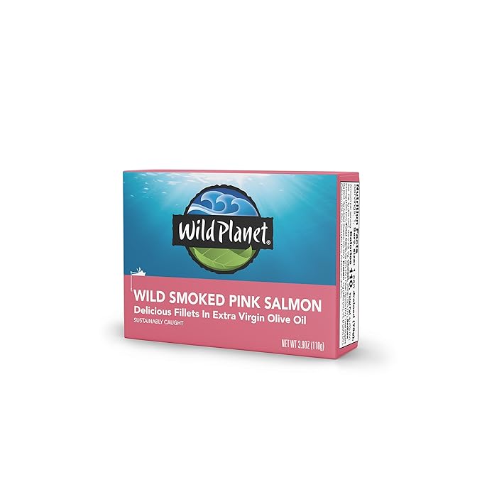 Wild Planet Wild Smoked Pink Salmon Fillets in Extra Virgin