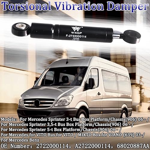 Miniatura 6 de Amortiguador de vibración torsional para Mercedes Sprinter Van 906 V-acanalado cinturón amortiguador 2722000114 A2722000114 68020887AA