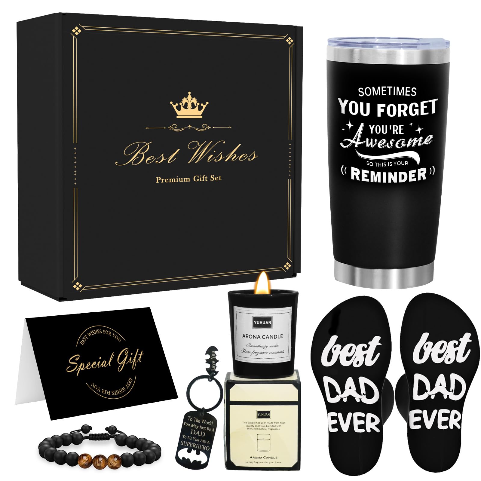 Juego de regalo para el día del padre, regalos para el día del padre de parte de hija e hijo, el mejor regalo para papá, regalos de cumpleaños de Navidad, regalos para el nuevo papá por primera