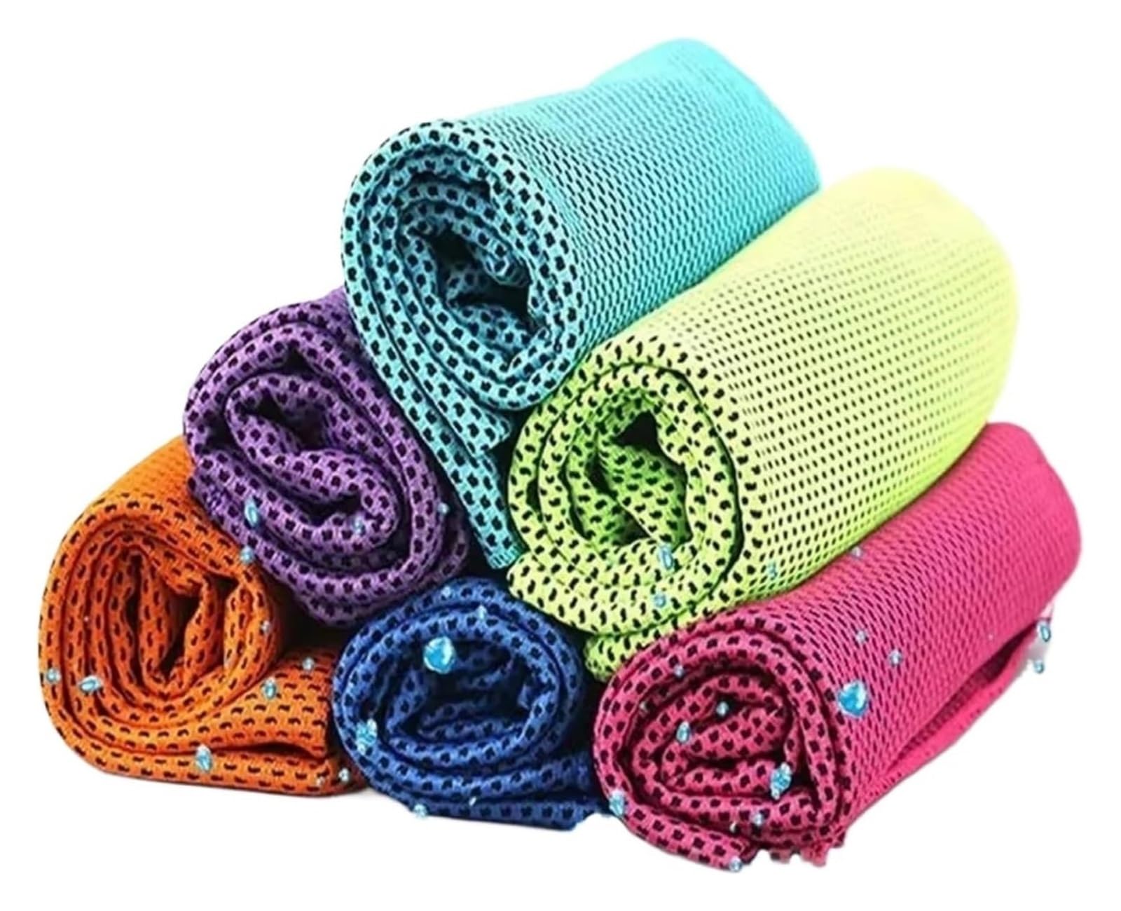 Asciugamano rinfrescante in tessuto in microfibra | Multicolor: for Sport E Fitness, 1/3/4 pz(Random Color 3pcs)