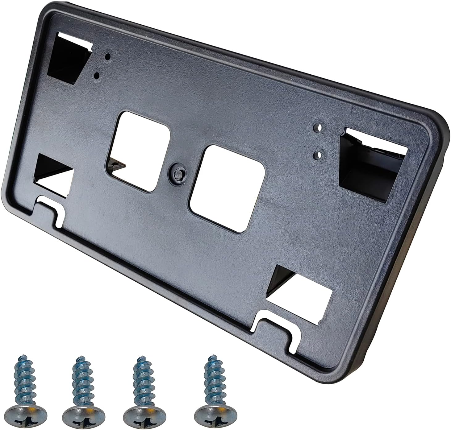 Front Bumper License Plate Frame Bracket Holder Compatible with 2021-2022 Ford F150 3.3L 5.0L Replace #ML3Z-17A385-AB，FO1068185