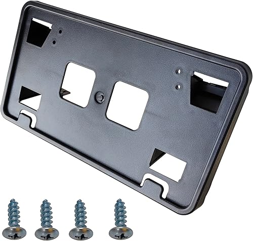 Vista 10 de Soporte de marco de matrícula para parachoques delantero compatible con accesorios Ford F150 2021 2022 2023 2.7L, 3.0L, 3.5L V6, reemplaza