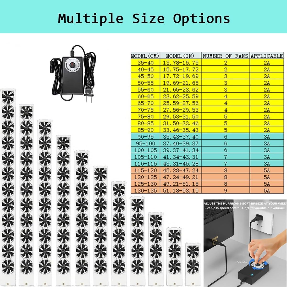 Vertical Window Fan, Twin Window Fan with Reversible Airflow, Retractable Exhaust Fan 5CM Adjustable, Tool-Free No Drill Installation, for Bedroom Kitchen Attic Garage(13.78-15.75)