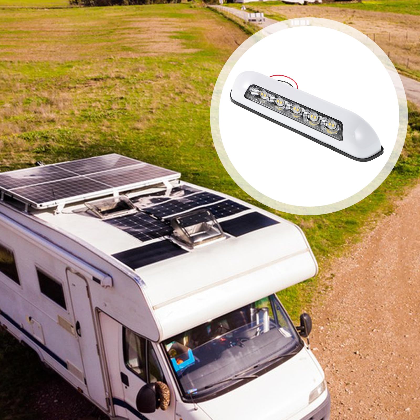 LABRIMP Lampada LED Fiamma Camper per Esterni ad Alta Luminosità, per Illuminazione Veranda RV e Tende da Sole