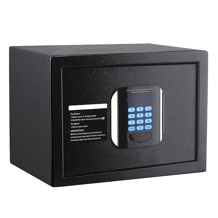 Buy Joosen Ditigal Electric Safe Box With Keypad Override Keys,0.8