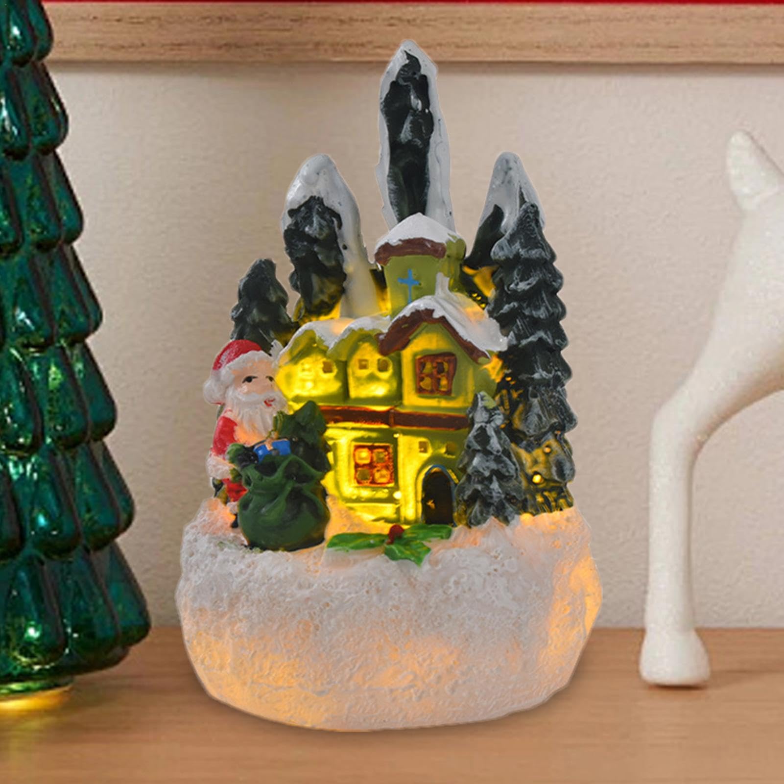 Amazon.co.jp: クリスマスビレッジハウス、イルミネーションクリスマス 