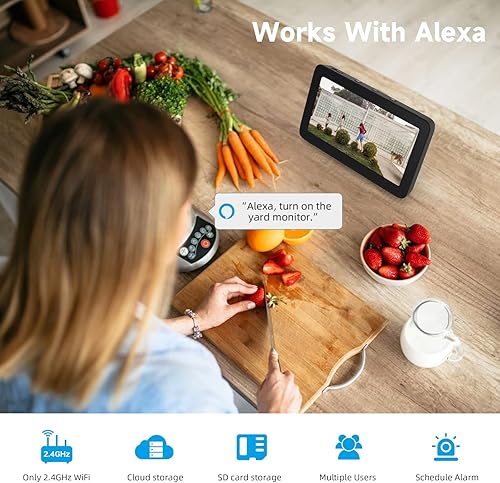 Miniatura 9 de virtavo - Cámaras de seguridad inalámbricas para exteriores, cámaras de visión nocturna a color alimentadas por batería, resistentes a la