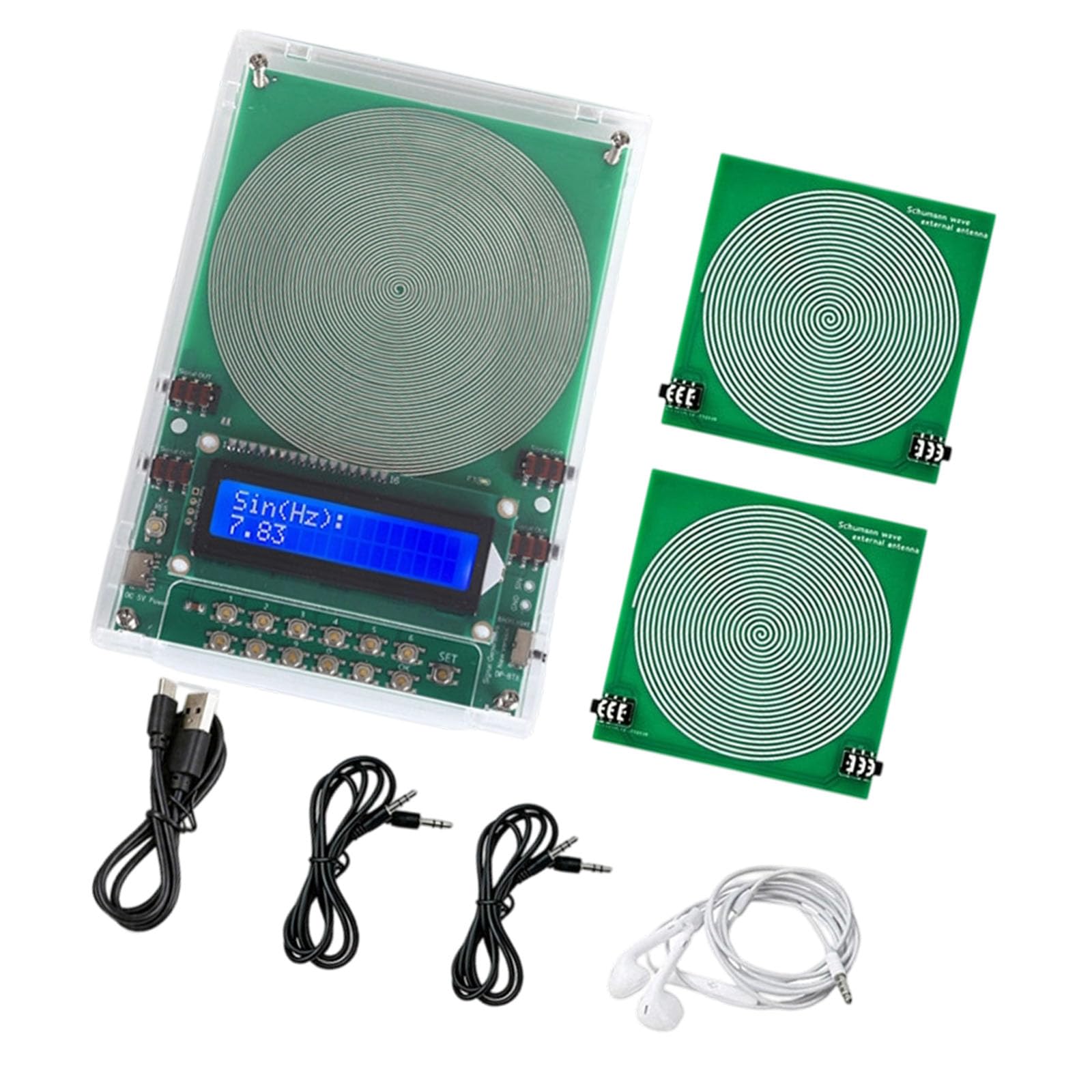 Dispositif générateur de fréquence LCD avec contrôle par clavier, unité de sortie alimentée par USB pour les démonstrations en classe et les études en laboratoire, générateur de fréquence réglable,