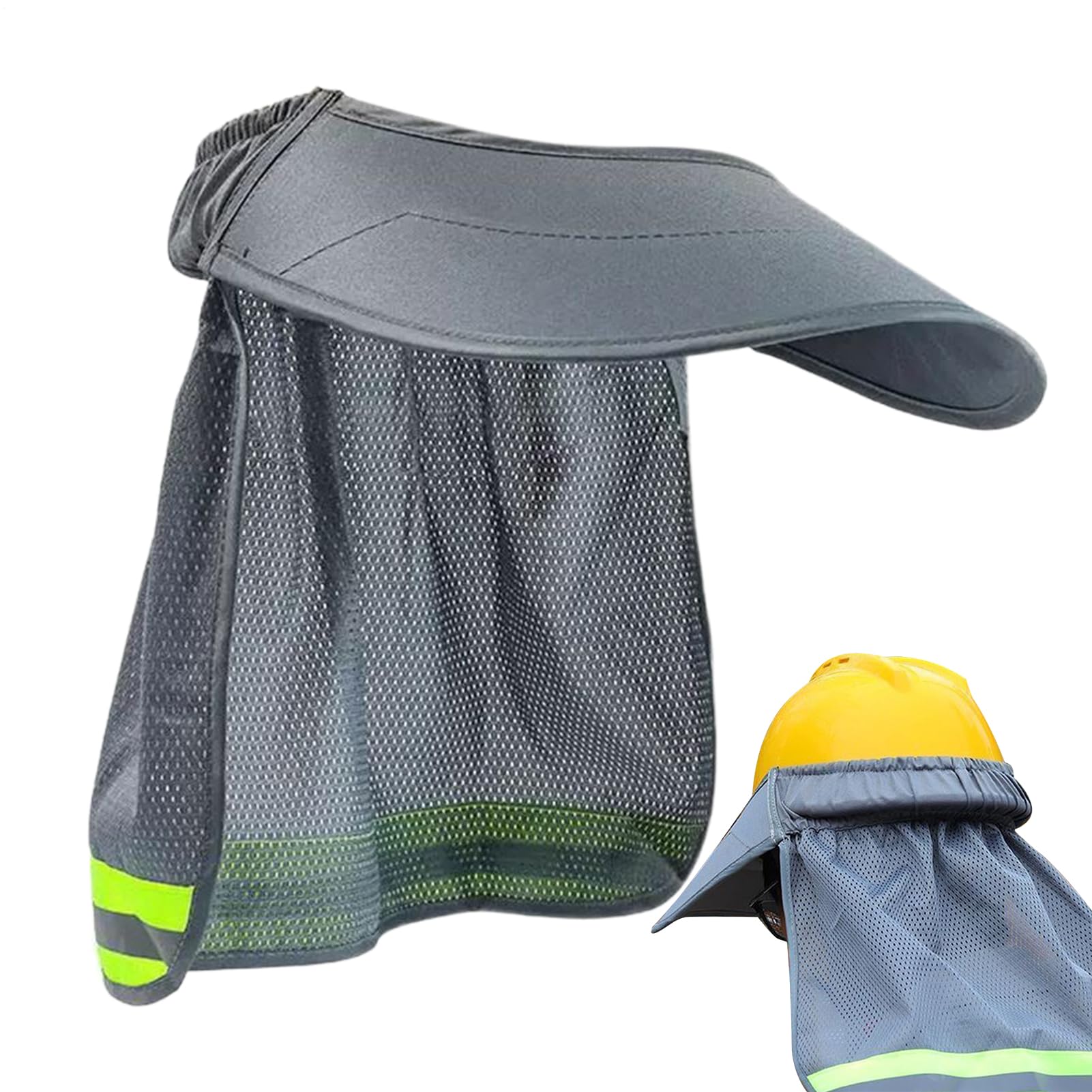 Sombrilla para cascos de protección con tira reflectante accesorio de seguridad