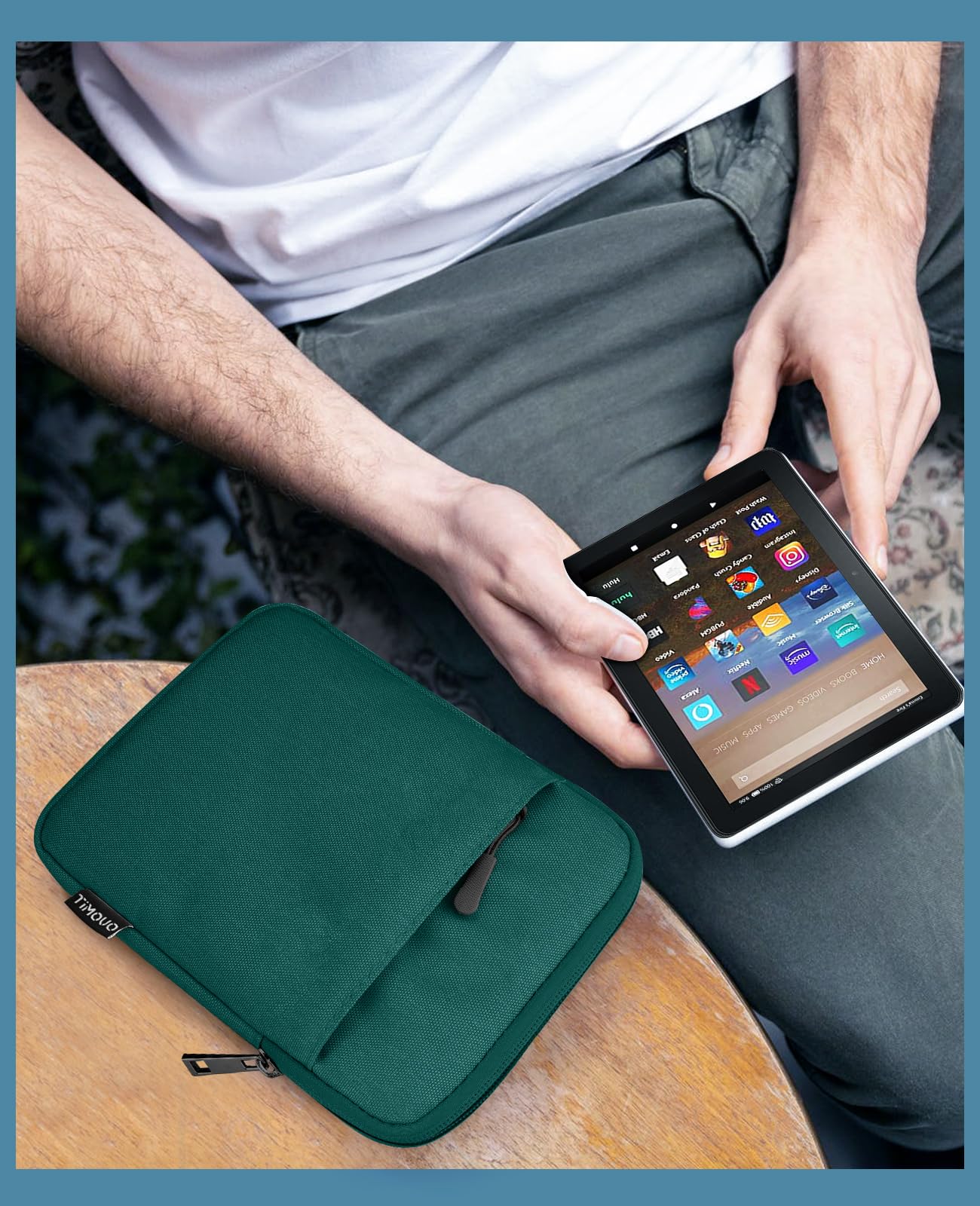 TiMOVO 6-7 cali etui ochronne do nowego Kindle Paperwhite/Colorsoft Signature Edition, pokrowiec ochronny pokrowiec do czytnika e-booków Kindle / Oasis, ciemnozielony