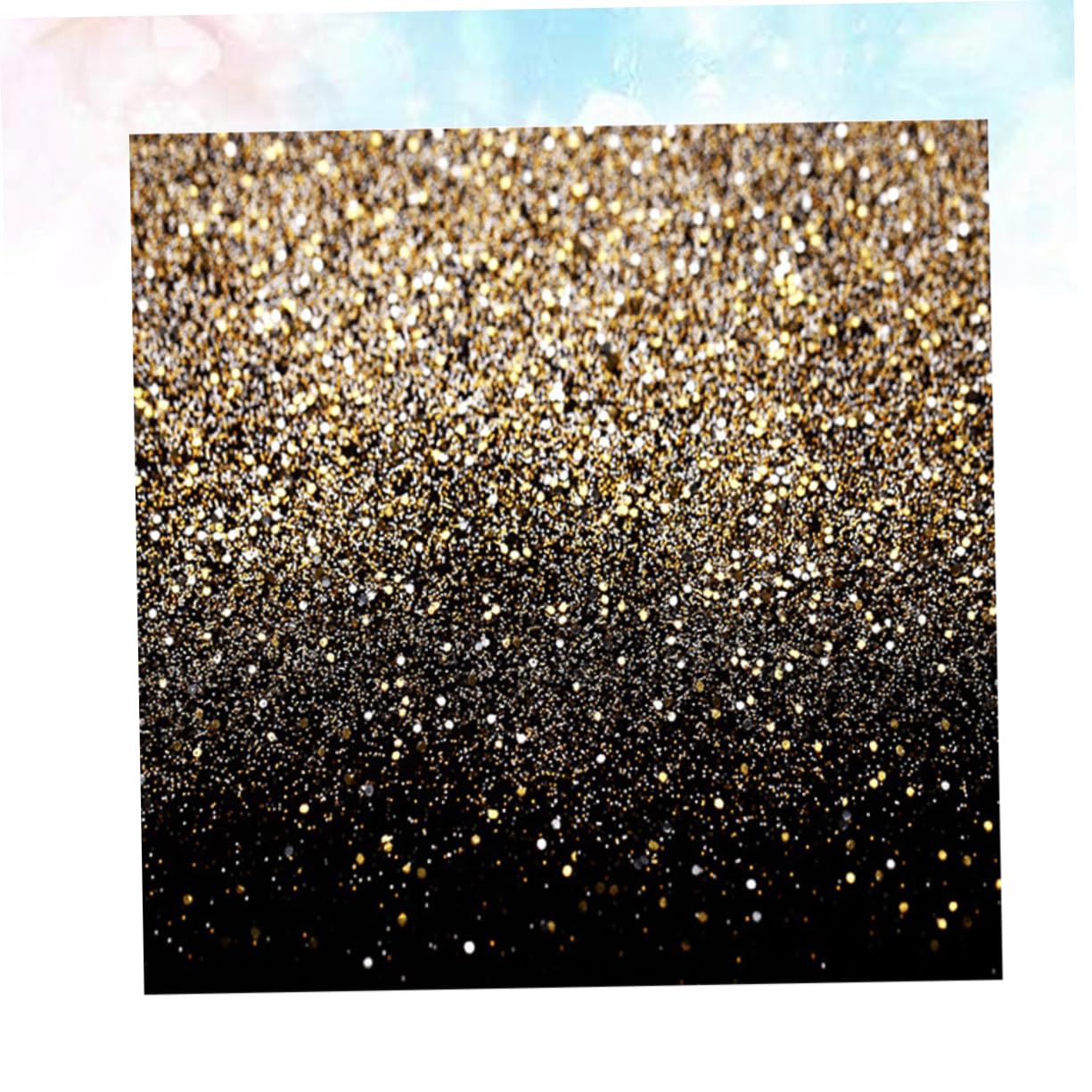 Sfondo Fotografico 200x200 Cm Stelle Nero in Poliestere | Tessuto per Shooting Indoor e Outdoor, Accessori Fotografici per Foto e Video, 1 Pezzo