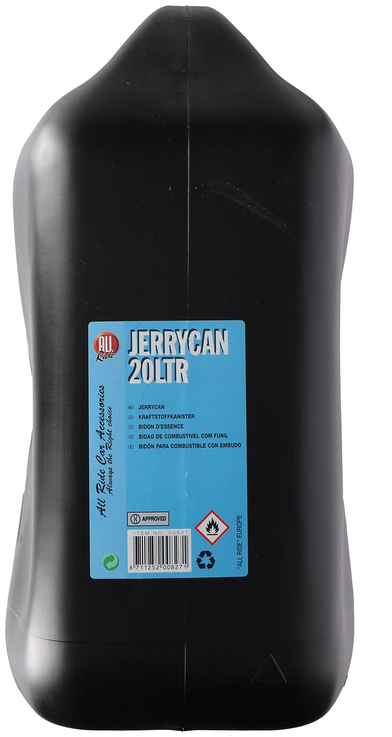 Jerry can 20 l czarny plastik