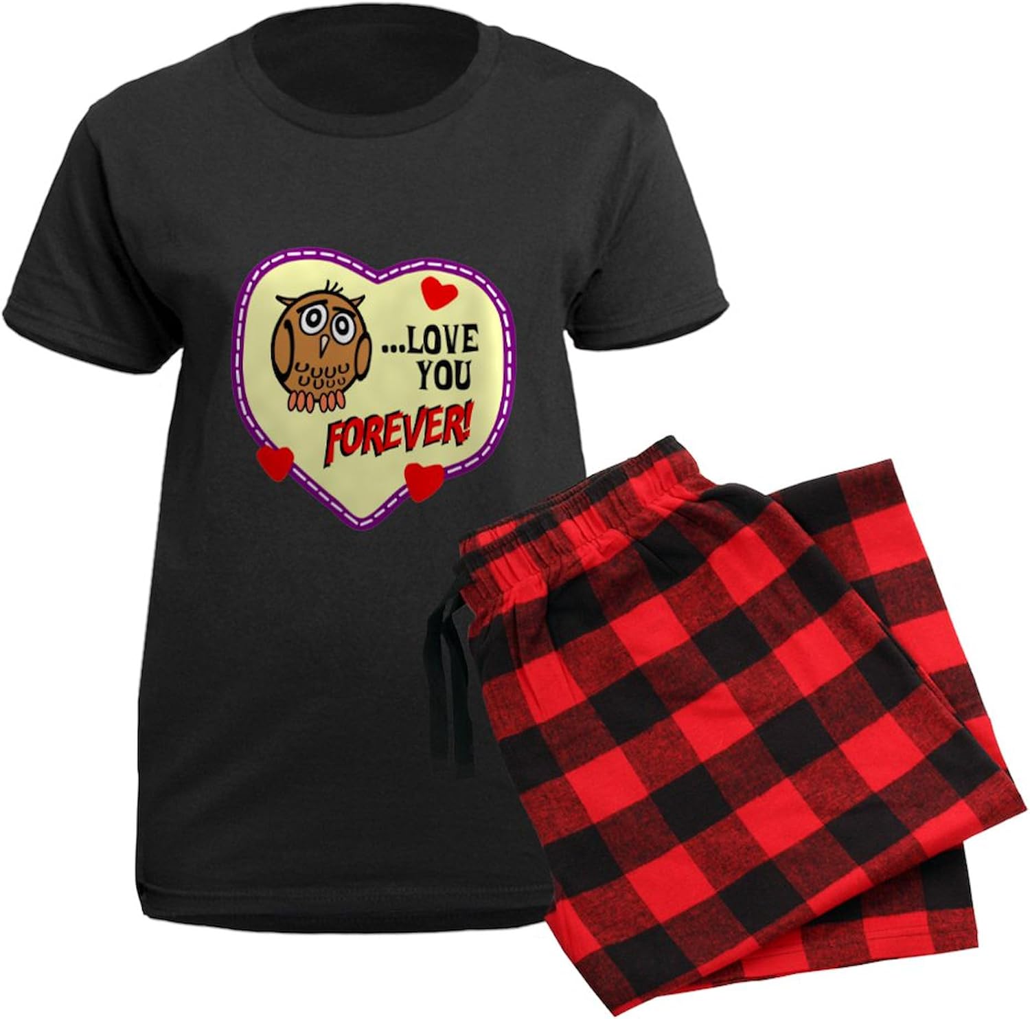 CafePress Owl Love You Forever Pajamas Womens Novelty PJ Sleepwear