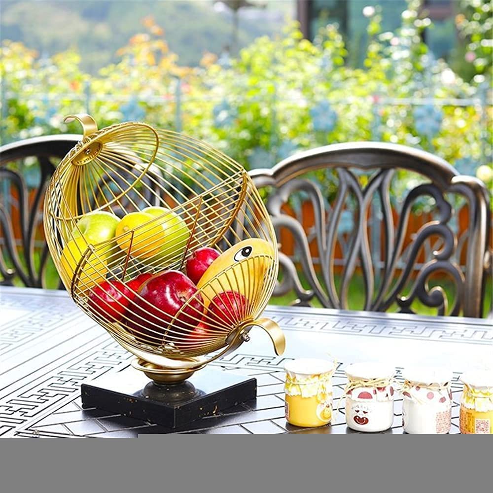 Ronde Metalen Etagère 2 Laags - Fruitmand En Cakestandaard Goudkleurig Voor Snacks Noten En Zoetigheden