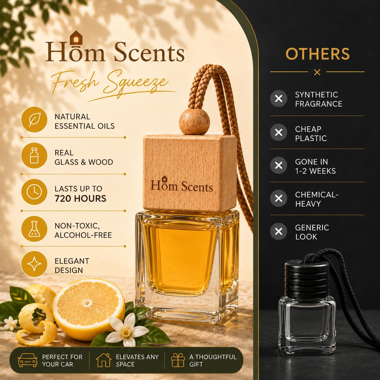 Citrus Lemon car air freshener — product detail 4