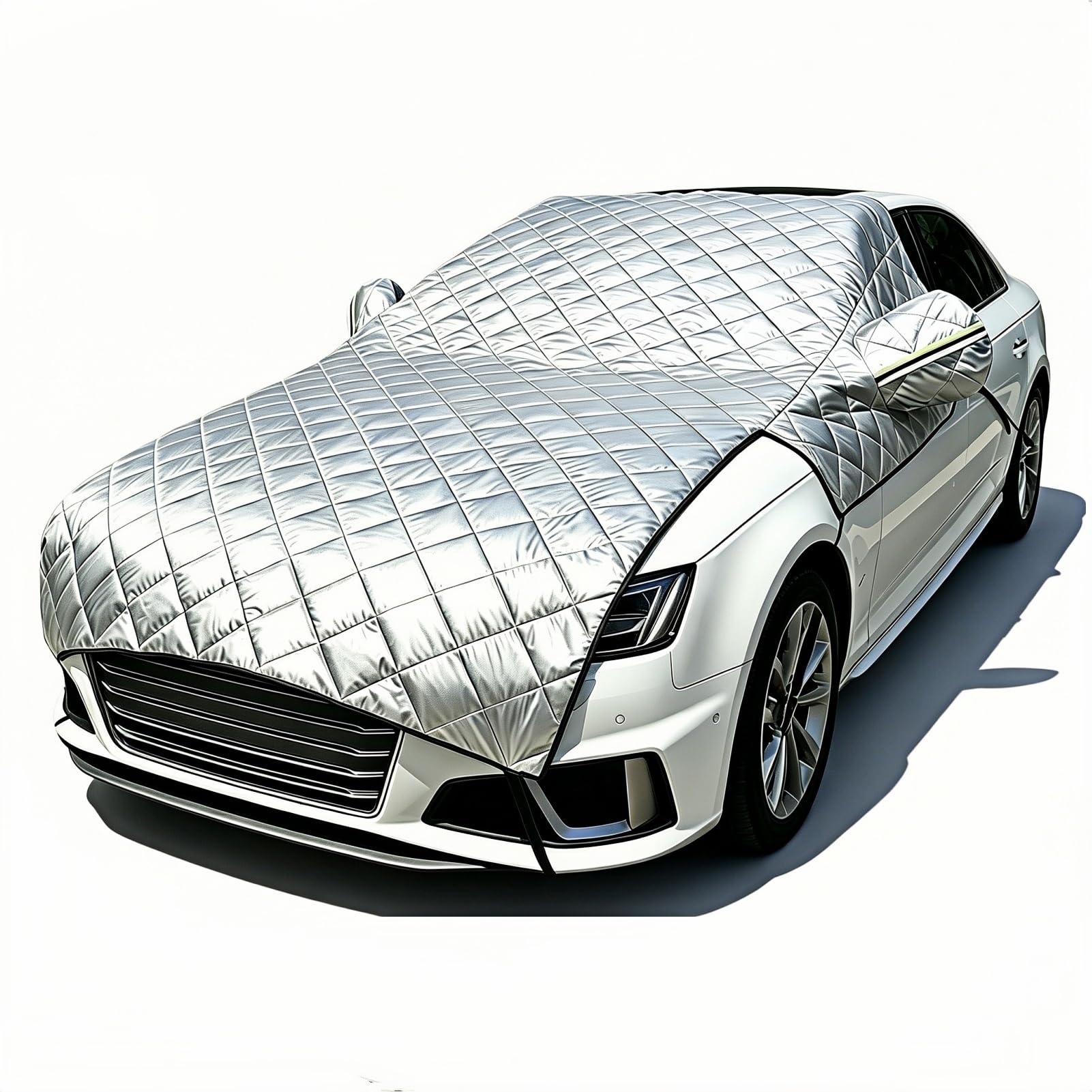 Photo 1 of * BAG IS RIPPED* PONYBRO Padded Windshield Sun Shade Hood Cover Universal Fit Sedan SUV