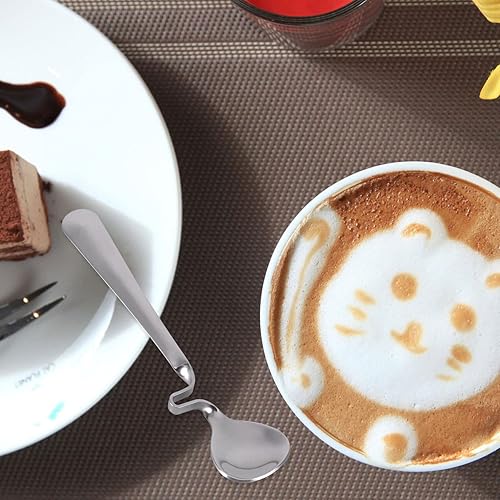 Miniatura 6 de DOITOOL 2 cucharas de miel de acero inoxidable para azúcar, cucharas de té helado, cucharas de café expreso para bebidas de postre, aperitivo