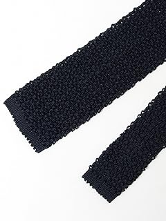 Cotton Knit Tie 38-44-0082-107 38440082107: Navy