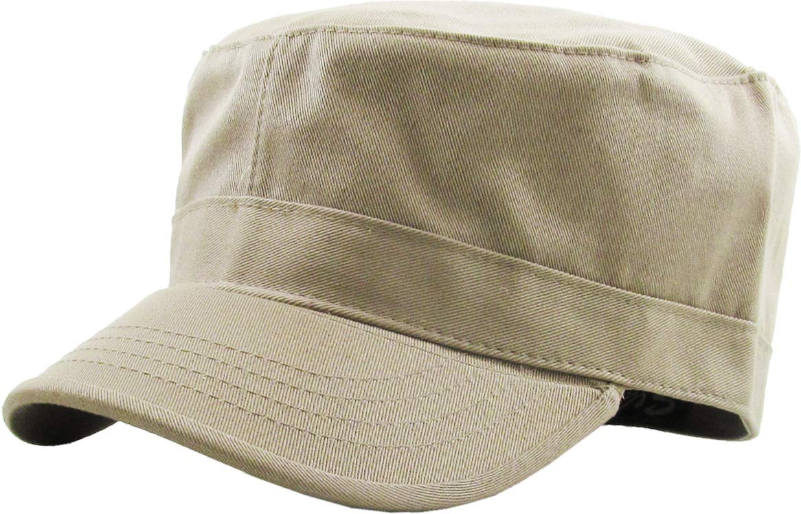 KBETHOSCadet Army Cap Basic Everyday Military Style Hat (Now with STASH Pocket Version Available)