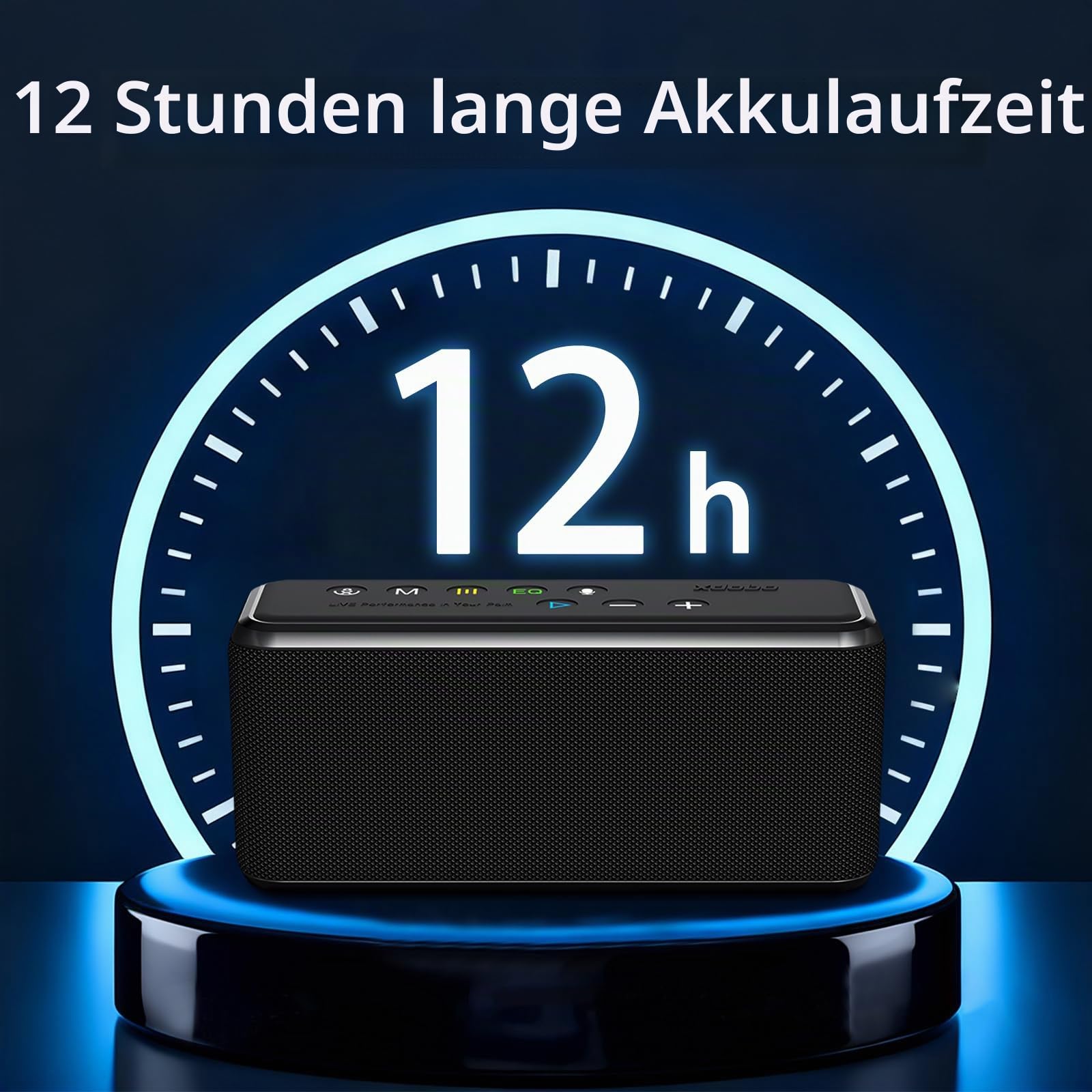xdobo X8 Max Bluetooth-Lautsprecher, 100 W Ausgangsleistung, 12 Stunden Spielzeit, 5.0 Bluetooth