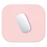 Mouse Pad, Premium-Textured Small Square Mousepad 8 x 9 Inch Pink, Thick 3 mm Anti-Slip Waterproof Rubber Pretty Cute Computer Mat for Office Home Gaming Laptop Men Women Kids