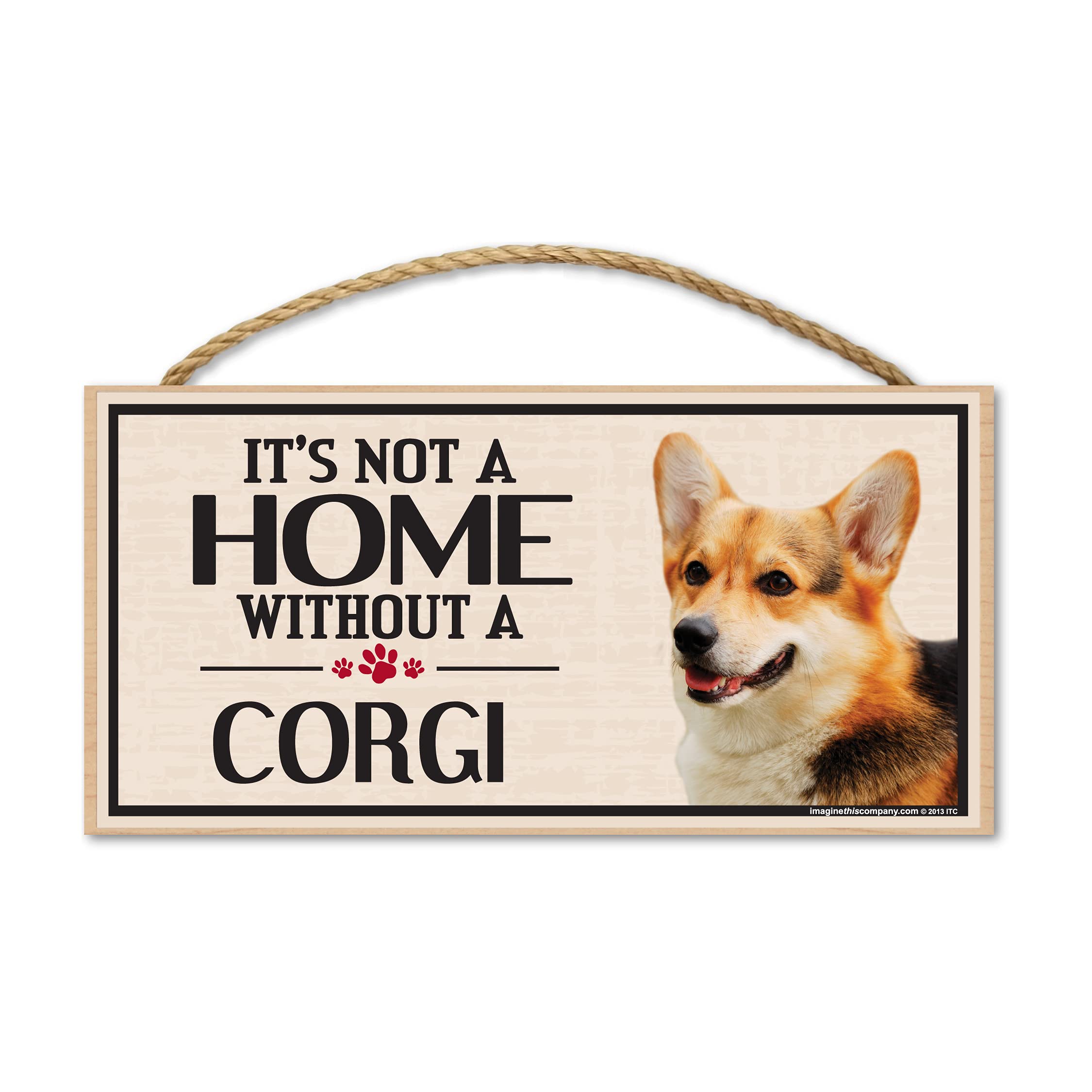 Imagine This Wood Sign for Corgi Dog Breeds