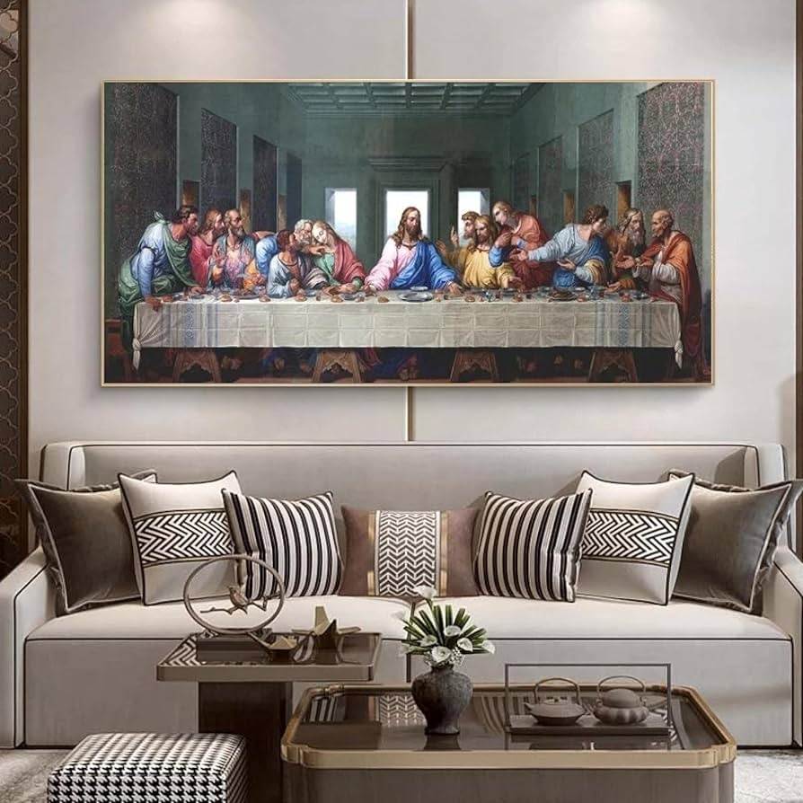 Amazon.co.jp: レオナルド・ダ・ヴィンチ-最後の晩餐 キャンバス