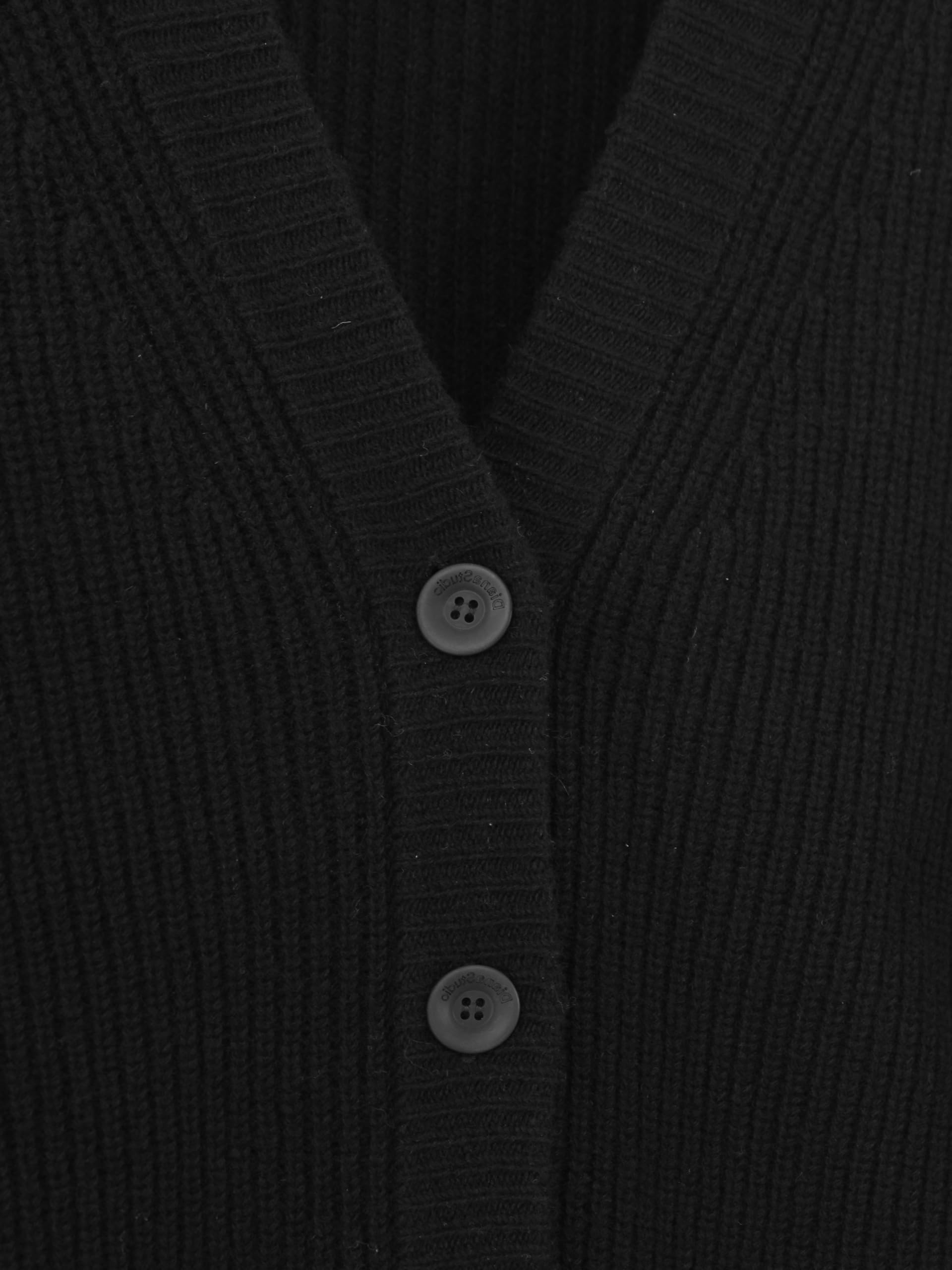 Diana Studio – Strickjacke, Herren, Wolle, Lange Ärmel, Normale Passform