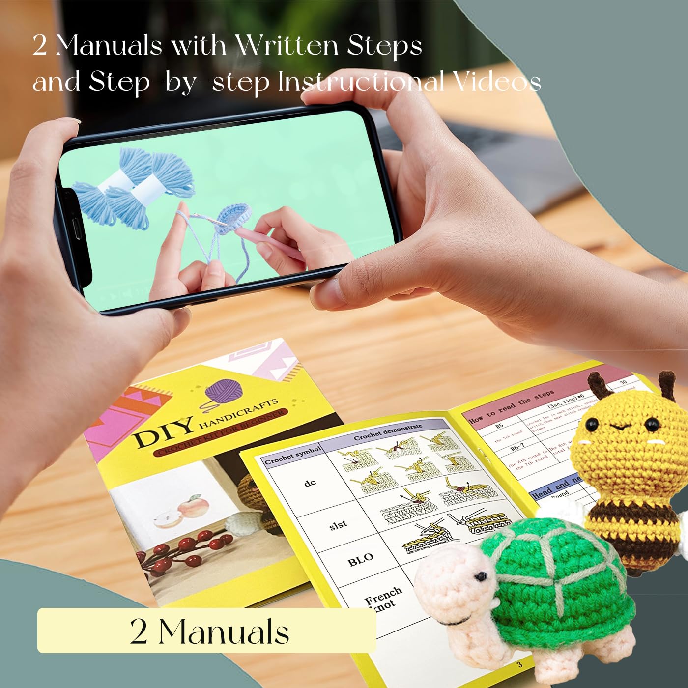 Kit Uncinetto SNAIL GARDEN - Set 64 Pezzi Con Accessori Per Lavorare A Maglia K 1069109