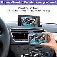 Vista 5 de Road Top Módulo Inalámbrico Carplay Android Auto para Audi Q3 2014-2018 con Software RMC Versión (No Compatible con MMI 3G+), Kit Decodificador