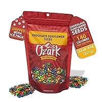 Vista 9 de OZARK NUT ROASTERS: Semillas de girasol de chocolate, aperitivos cubiertos de chocolate, semillas de girasol confitadas gourmet de clase mundial, 16