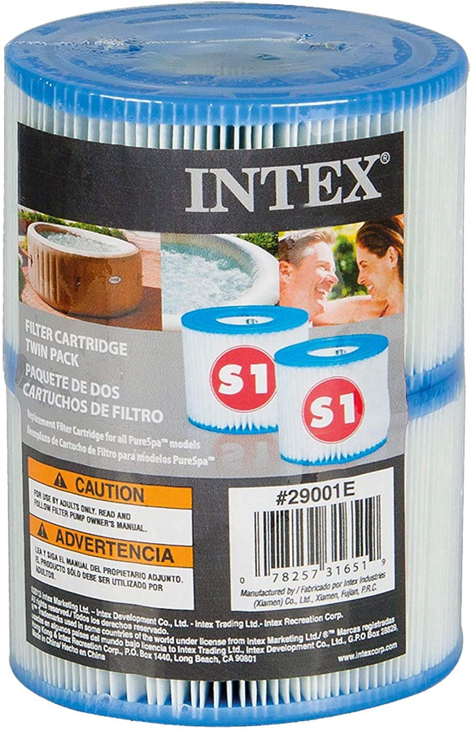 Cartucce per filtri Whirlpool, per Intex tipo S1, Spa, filtro Hot Tub, per piscine, pompe e filtri, cartucce per filtro Spa, accessorio Whirlpool 29001E, tipo S1, 2 pezzi, ,4 pezzi