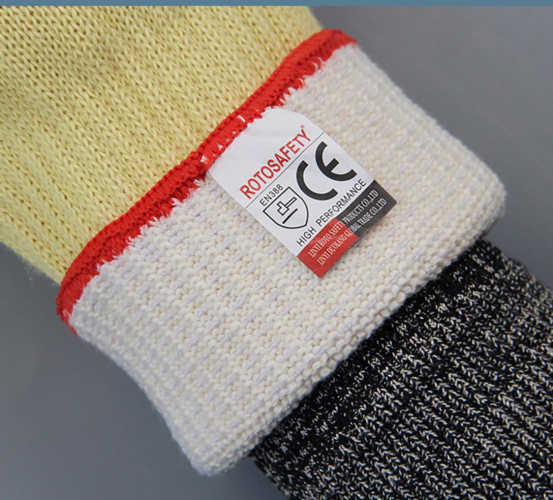 Guantes resistentes al calor Guantes de aramida hasta 500 °C Protege la muñeca Tejido de hilo de aramida Guantes resistentes al calor Guantes de protección contra el calor Guantes de