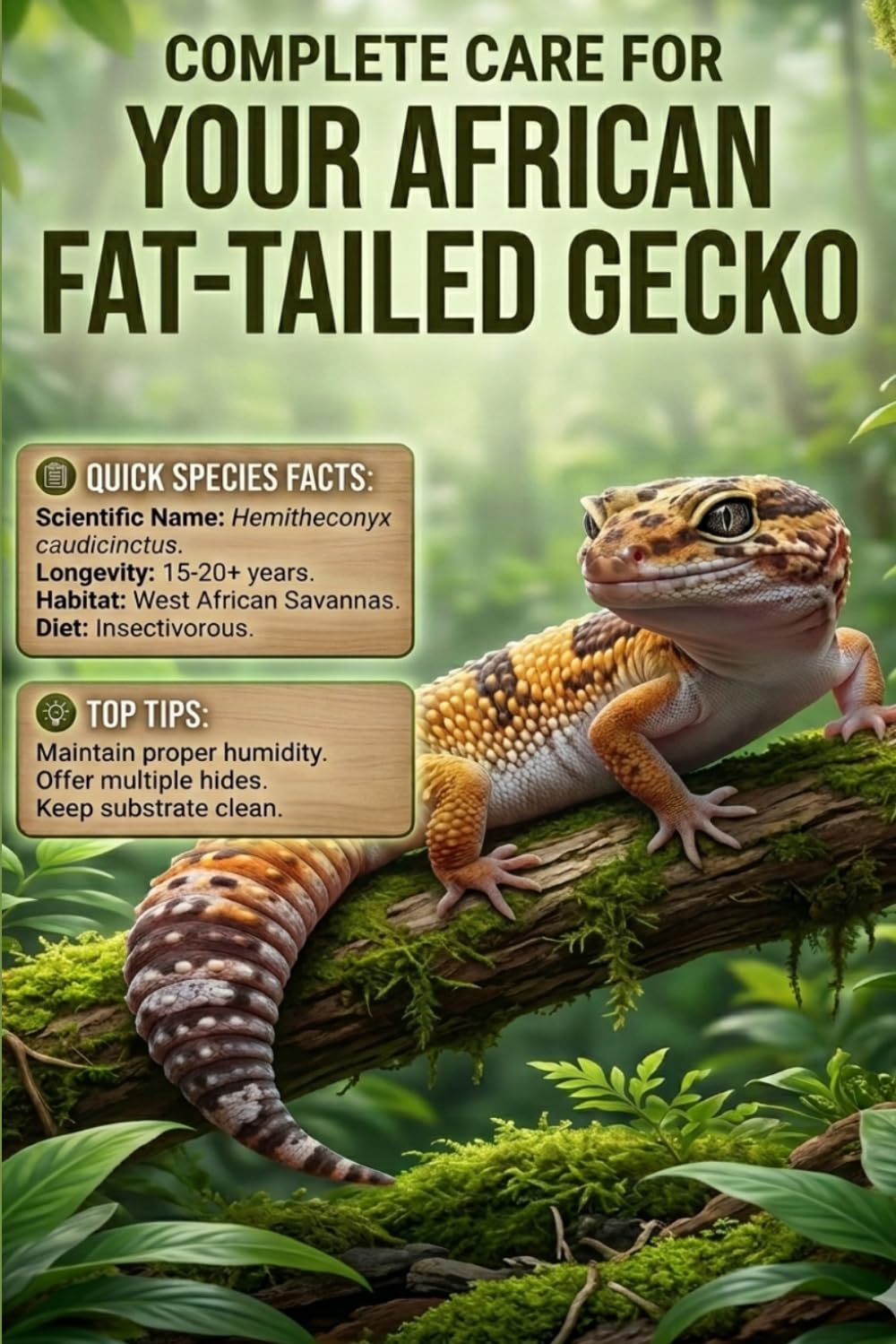 THE SHADOW DWELLER: THE AFRICAN FAT-TAILED GECKO (The Bio-Living Collection: A Guide to Naturalistic Habitats)