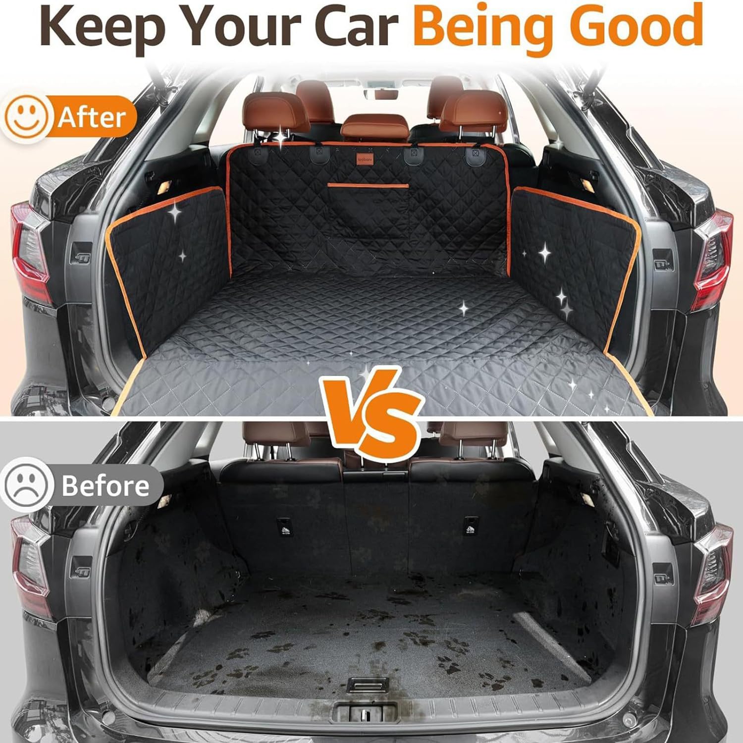 ZORQ Protector Maletero Coche Perros para Subaru Outback 2021-2026, Funda Maletero Coche Perros Alfombra Protector Facil Mantenimiento con Protección Lateral