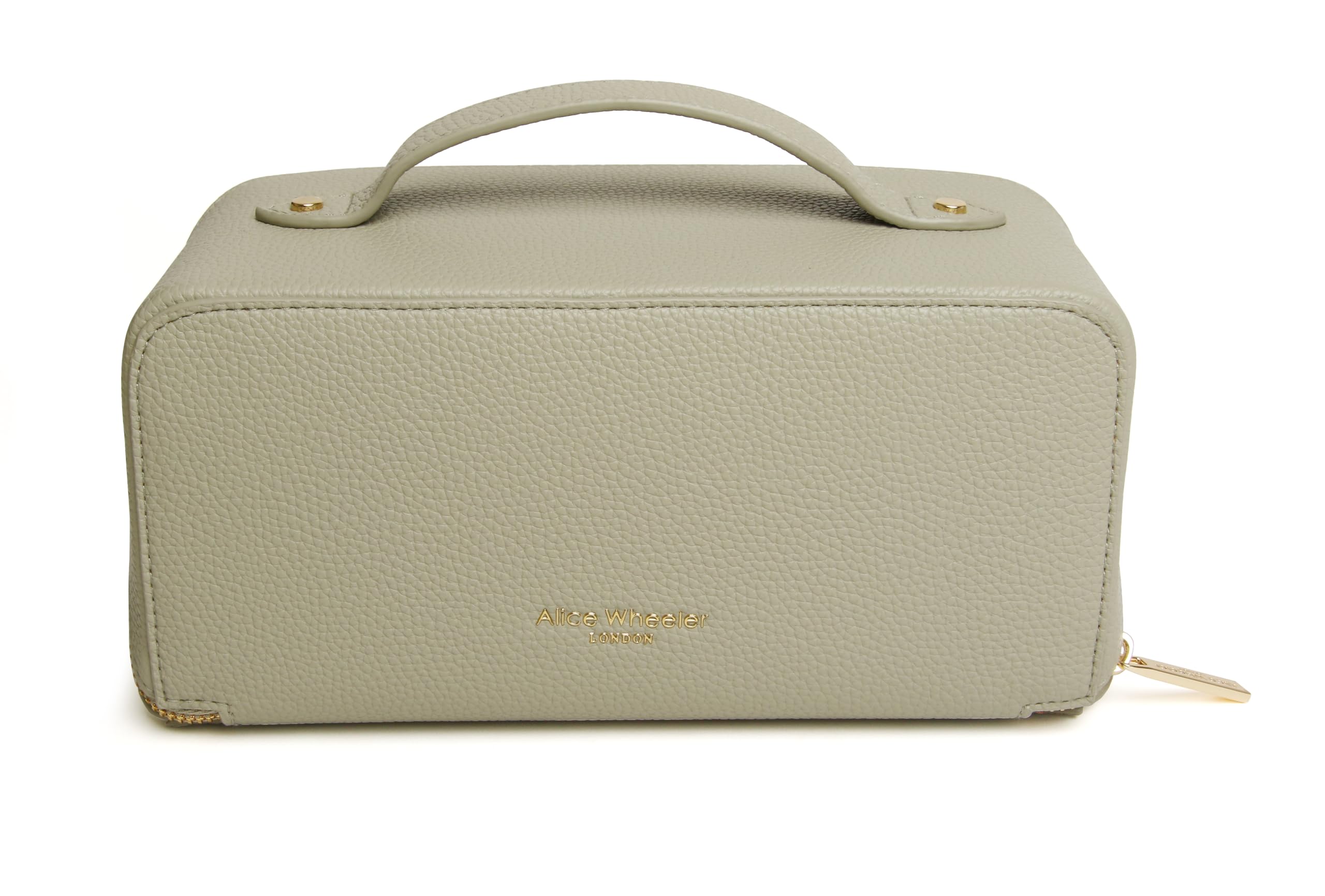 Alice Wheeler Bee Train Case Beauty Concertina Fold Out Organiser (Pistachio) - Image 4