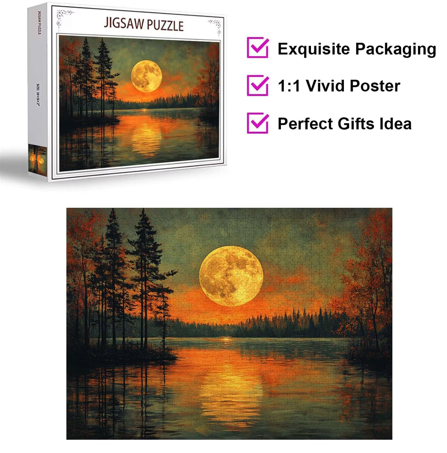 Puzzle 3000 Pezzi Sole calante Puzzle Adulti, Gioco Educativo, n-462