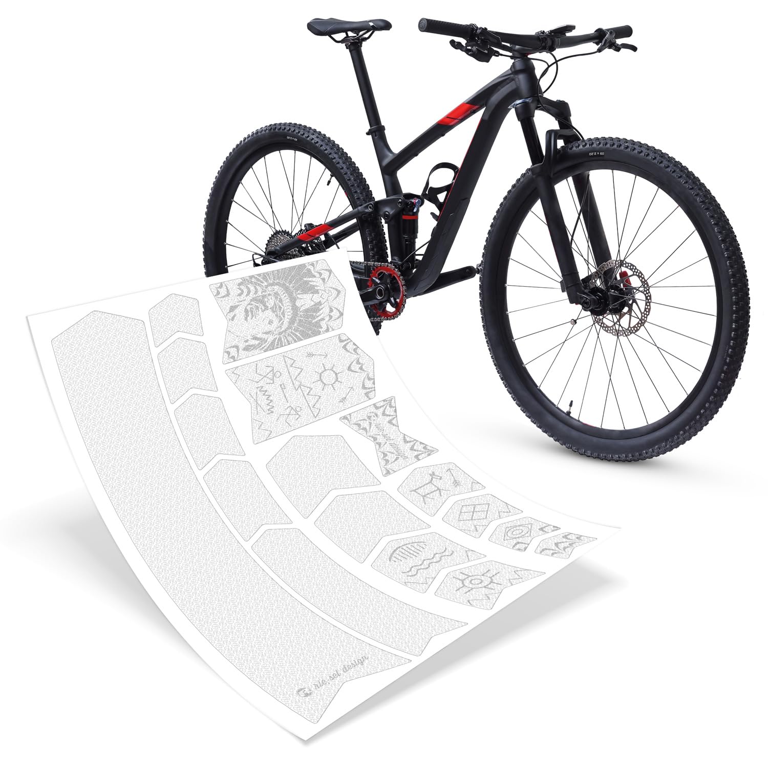 Riesel Design - Frame:Guard - stylische Fahrrad Schutzfolie für den Rahmen