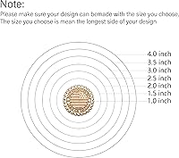 Vista 3 de Hierro de marca de madera personalizado – Hierro de marca eléctrico personalizado para sello de madera latón y mango de madera, sello de quema