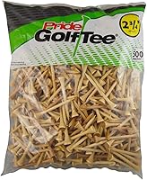 Pride Golf Tee 500 Count Natural Wooden Golf Tees 2-3/4 Inch - Durable 100% Hardwood, Made in USA