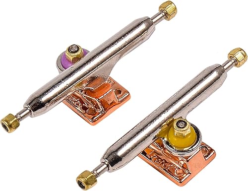 Miniatura 8 de Camiones de Diapasón RACOFSB con Bujes de Uretano Mejorados y Copa de Pivote, 34mm 32mm de Ancho, Clave de Rey Normal (Plateado, 34mm)