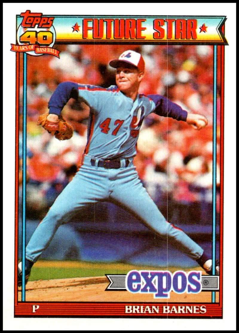 Amazon.com: 1991 Topps #211 Brian Barnes RC NM-MT Montreal Expos