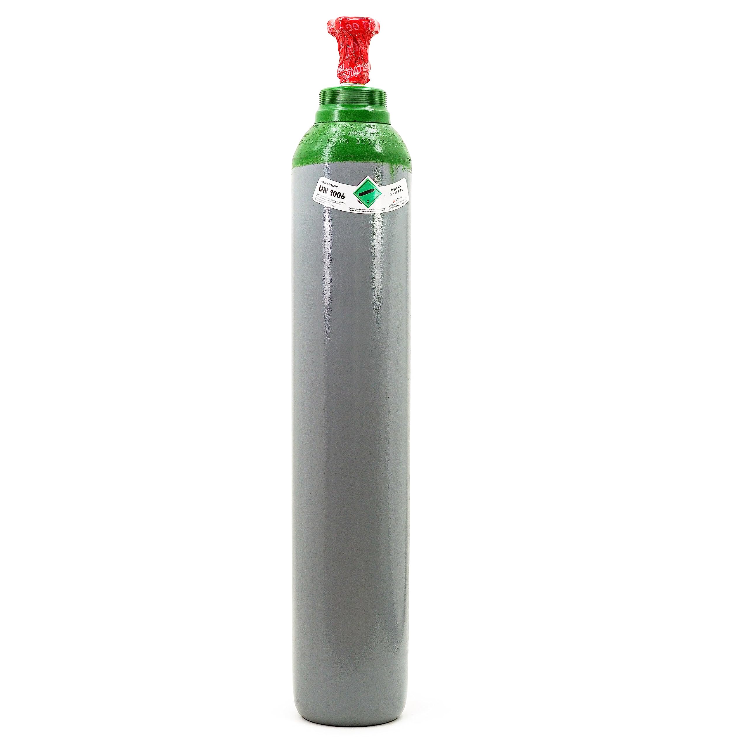GENERIC Bombona de gas TIG Welding Gas Pure Argon 4.8 2.1 m³ 10 Litres 200 bar MIG WIG Gas de soldadura