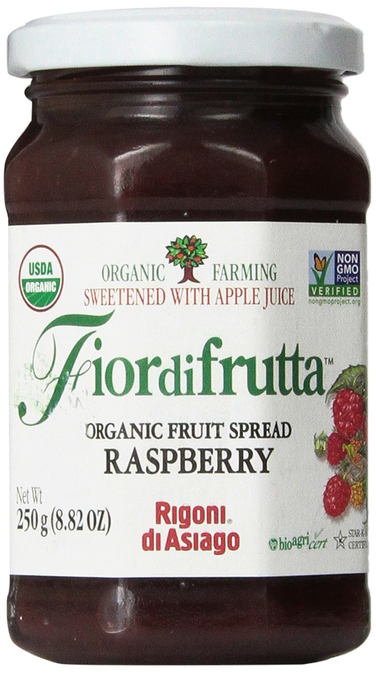 Rigoni di Asiago, Fiordifrutta Organic Fruit Spread, Raspberry, 8.82 Ounce (Pack of 1)USDA Organic