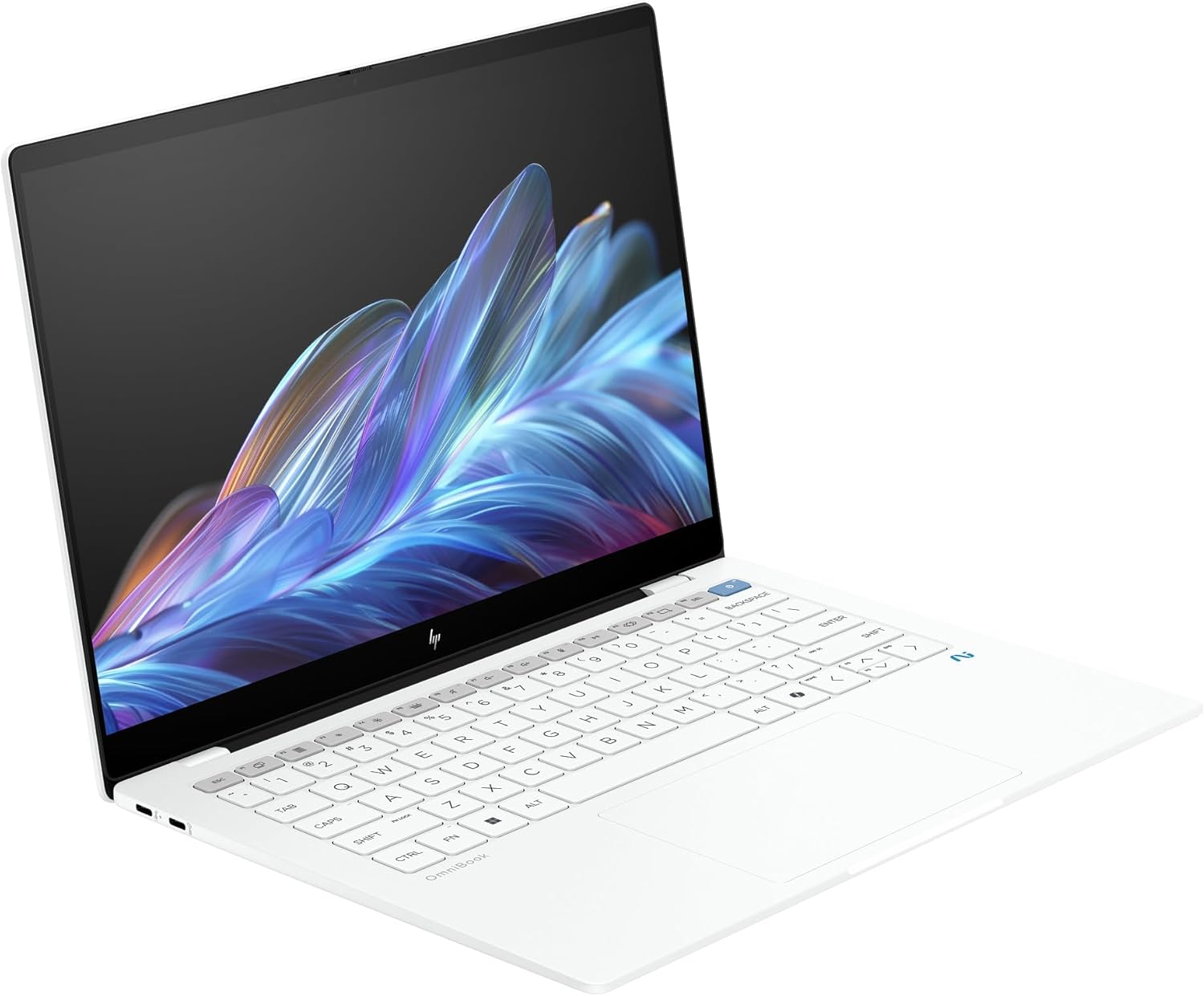 HP - OmniBook X 14-fe00 - Copilot+ PC - 14" 2.2K Touch-Screen Laptop - Snapdragon X1E-78-100 - 16GB Memory - 512GB SSD - White (Renewed)