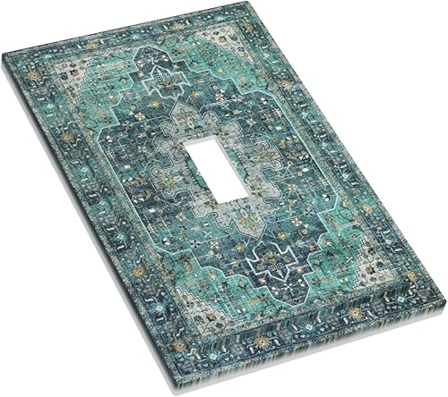 Miniatura 3 de Cubiertas artísticas de interruptor de luz artística de medallón oriental bohemiomutil, 1 cuadrilla, cubierta de placas de pared para dispositivo