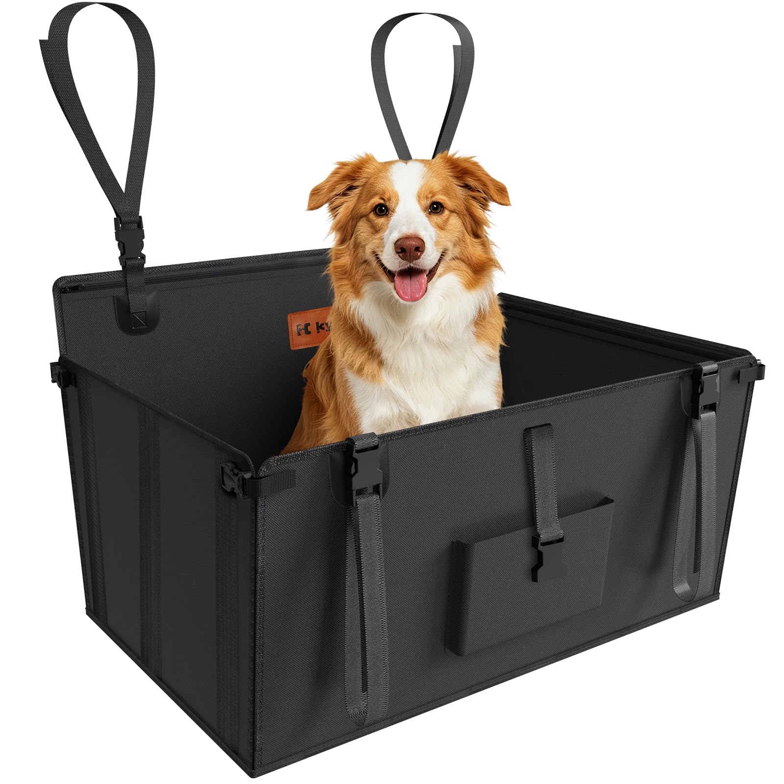 KYG Siège Auto pour Chien,Imperméable Antidérapant Panier Chien Voiture, Résistant Transport Pet Voiture, Siège Renforcé pour Chiens de Taille Moyenne et Grande