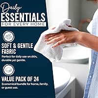 Vista 9 de DAN RIVER Juego de 4 toallas de baño, 27 x 54 pulgadas, 100% algodón, más grandes y ligeras, de secado rápido, súper suaves y absorbentes, toallas