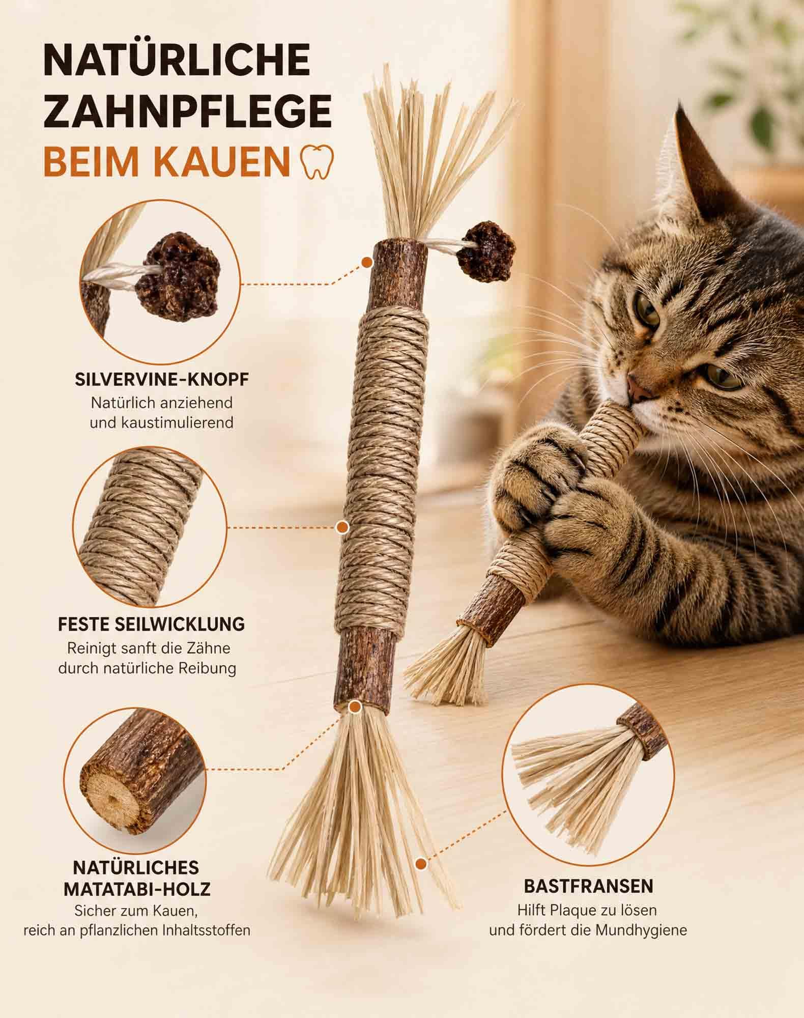 Kuro Sticks Katze, Silvervine Kuro Ritual Katzen Für Natür Zahnpflege (15)